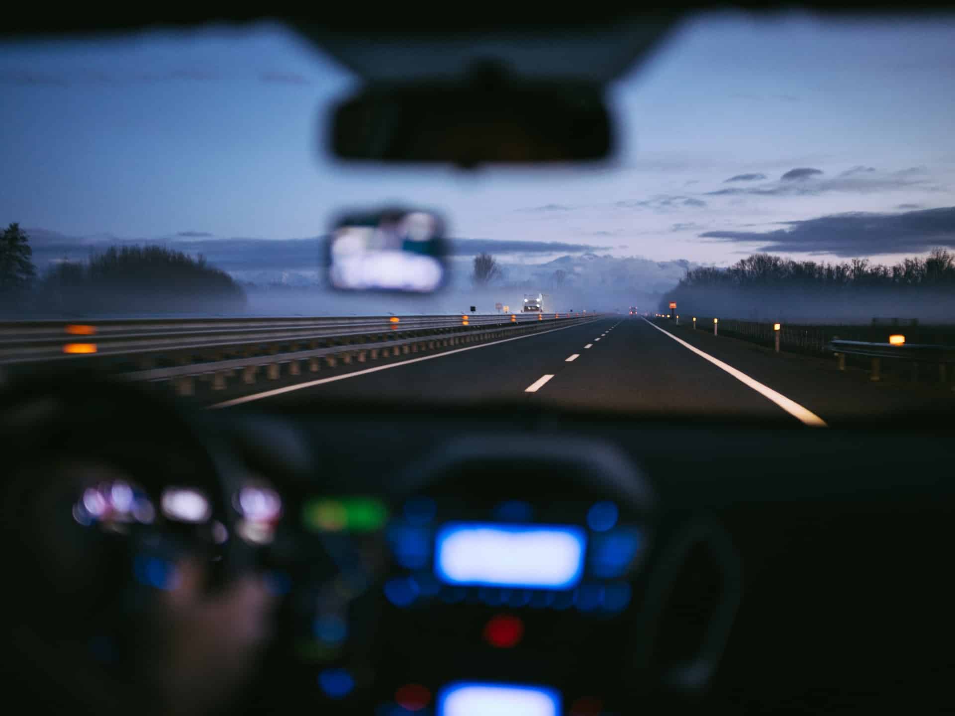 driving a car